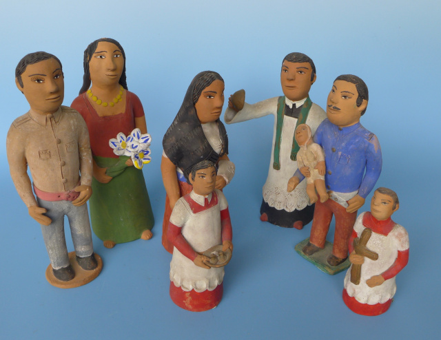 Vintage JOSEFINA AGUILAR 7-pc. baptism set